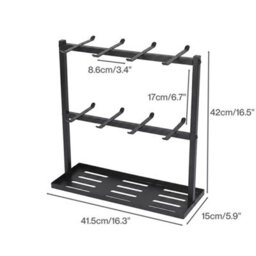 Levede Mug Holder Stand Countertop Coffee Cup Rack Storage Organiser 16 Hooks - thumbnail 4