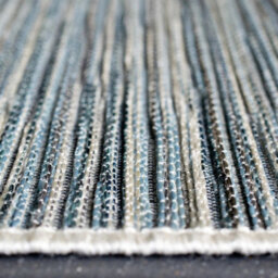 Blue Striped Outdoor Rug, Striped Stain-Resistant Rug For Patio,garden, Deck, Pool 5mm Modern Outdoor Rug-80Cm X 150Cm - thumbnail 3