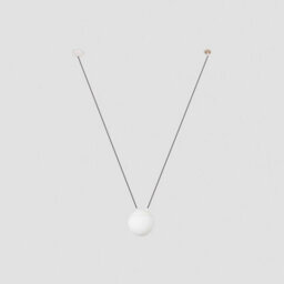 Luminosa Lighting Luminosa Mine 1 Light Ceiling Pendant White, Wood, E27