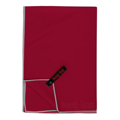 Snug Rug Microfibre Beach Towel Super Absorbent Quick Drying Lightweight Large 80 X 160Cm - Jester Red - image 1
