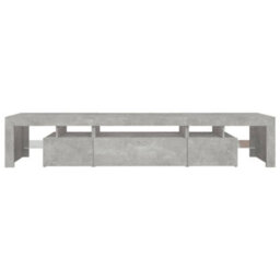 Berkfield Tv Cabinet With Led Lights Concrete Grey 215X36.5X40 Cm - thumbnail 9