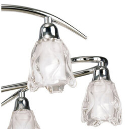 Luminosa Lighting Luminosa Amel Telescopic Convertible To Semi Flush 6 Light L1/sgu10, Polished Chrome - thumbnail 7