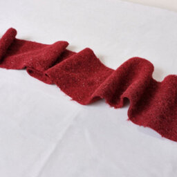 Melody Maison Large Dark Red Wool Table Runner - 140Cm (1.4M / 55.1')