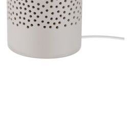 GoodHome Bozrah Cylinder Gloss Taupe Table Lamp - thumbnail 5
