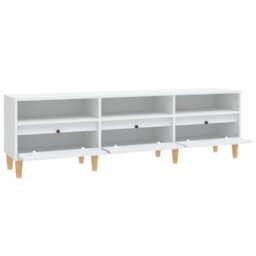 Berkfield Tv Cabinet White 150X30X44.5 Cm Engineered Wood - thumbnail 7