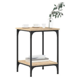 Walplus Coffee Table Sonoma Oak 40X40X55 Cm Engineered Wood - thumbnail 3