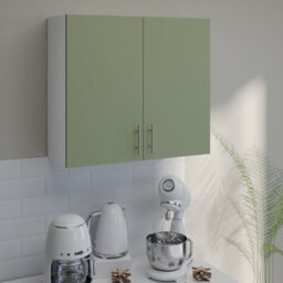 Jd Greta Kitchen Wall Unit 800mm Storage Cabinet With Doors And Shelf 80Cm - Sage Green Matt - thumbnail 2