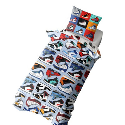 K Collection Sneaker City Reversible Duvet Set Multicoloured (Double) - image 1
