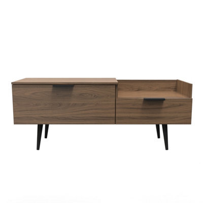 Fuji Tv Console Unit In Carini Walnut (Ready Assembled) - image 1