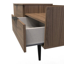 Fuji Tv Console Unit In Carini Walnut (Ready Assembled) - thumbnail 5