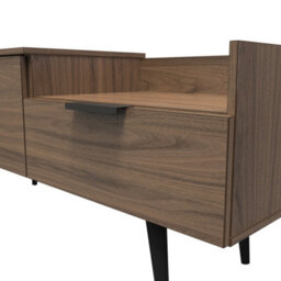 Fuji Tv Console Unit In Carini Walnut (Ready Assembled) - thumbnail 4