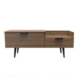 Fuji Tv Console Unit In Carini Walnut (Ready Assembled)
