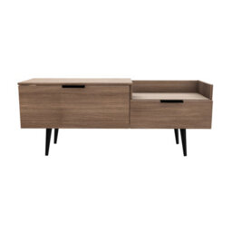 Fuji Tv Console Unit In Carini Walnut (Ready Assembled) - thumbnail 7