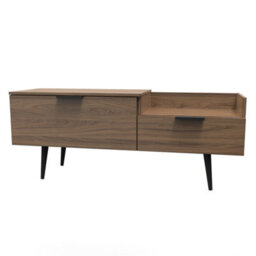 Fuji Tv Console Unit In Carini Walnut (Ready Assembled) - thumbnail 3