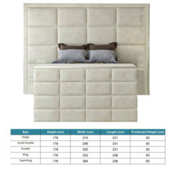 Copenhagen Upholstered  Cream Television Bed Frame - thumbnail 6