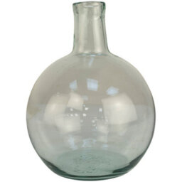 Wholesome Home Large Recycled Glass Flower Vase - Blue - thumbnail 2