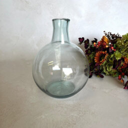 Wholesome Home Large Recycled Glass Flower Vase - Blue