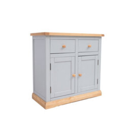 Cabinet Bits Bomporto Light Grey 2 Drawer 2 Door Sideboard Wood Knob - thumbnail 2