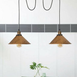 2 Head Spider Light With 2M Adjustable Cables, Vintage 22Cm Metal Brushed Copper Shade Pendant Lamp Fixture For  Indoor Lighting - thumbnail 4