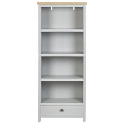 Beliani 4 Tier Bookcase Clio 180 Cm Light Grey - thumbnail 5
