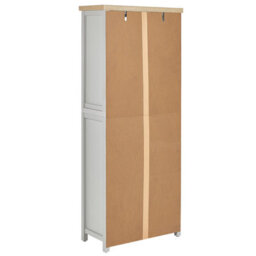 Beliani 4 Tier Bookcase Clio 180 Cm Light Grey - thumbnail 6
