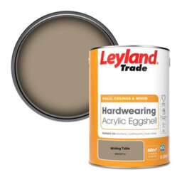 Leyland Trade Hardwearing Acrylic Eggshell Emulsion Paint Writing Table (Ppg1077-4) 5L