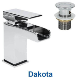 Affine 450mm Bathroom Vanity Unit & Basin Sink Floorstanding Gloss White Tap And Waste - thumbnail 6