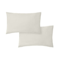 Bianca Fine Linens Pillowcases 200 Tc Cotton Percale Standard 50X75Cm Pack Of 2 Pillow Cases With Envelope Closure Cream - thumbnail 5