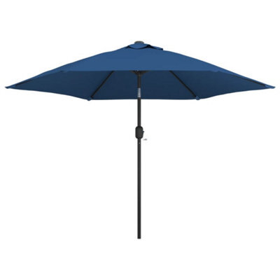 Berkfield Outdoor Parasol With Metal Pole 300 Cm Azure - image 1