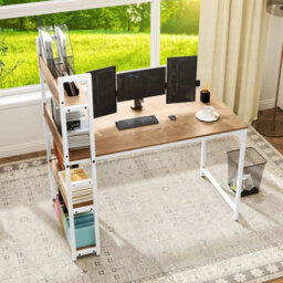 Computer Desk 120 Cm Study Writing Desk With Power Strip - thumbnail 3