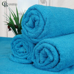 Casabella Towels Luxury 4 Pack Bath Sheets 100% Cotton Super Soft Quick Dry Highly Absorbent Bathroom Towels Teal - thumbnail 6