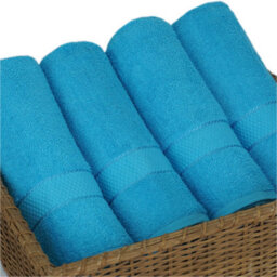 Casabella Towels Luxury 4 Pack Bath Sheets 100% Cotton Super Soft Quick Dry Highly Absorbent Bathroom Towels Teal - thumbnail 3