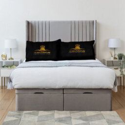 UKBEDFURNITURE Luxor Plush Silver End Opening Divan Ottoman Bed With 54 Inch Headboard & 10 Inch Orthopaedic Mattress - thumbnail 2