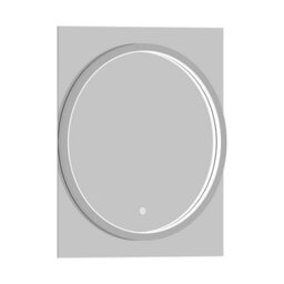Royal Bathrooms Monaco 600 X 700mm Led Illuminated Chrome Frame Bathroom Mirror - Touch Sensor - thumbnail 3