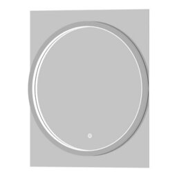Royal Bathrooms Monaco 600 X 700mm Led Illuminated Chrome Frame Bathroom Mirror - Touch Sensor - thumbnail 9