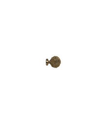 Unknown 28mm Fixed Length Metal Eyelet Curtain Pole Set In Antique Brass - Mia Finial, 110Cm - thumbnail 2