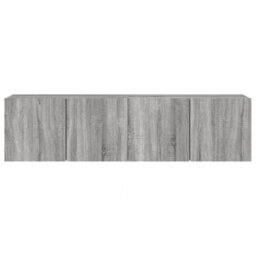 Berkfield Tv Cabinets Wall-Mounted 2 Pcs Grey Sonoma 80X30X41 Cm - thumbnail 7
