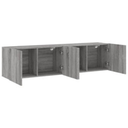 Berkfield Tv Cabinets Wall-Mounted 2 Pcs Grey Sonoma 80X30X41 Cm - thumbnail 6