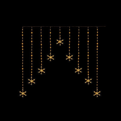 Premier Decorations Limited Warm White Led Curtain Light With Timer Function - image 1