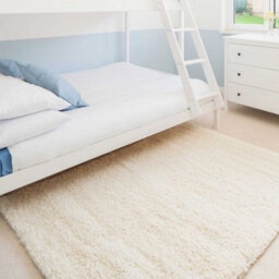 Loomed Super Soft Cream Shaggy Area Rug 80X150Cm - thumbnail 2