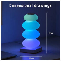 16 Color Rgb Led Table Lamp Diy Adjustable Mood Light For Home And Commercial Spaces - thumbnail 3