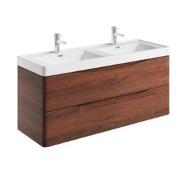 Plum&clay Eden Redwood Wall Hung Vanity Unit With Resin Basin (W)1200mm - thumbnail 5
