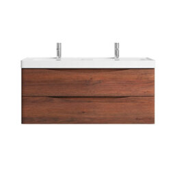 Plum&clay Eden Redwood Wall Hung Vanity Unit With Resin Basin (W)1200mm - thumbnail 2