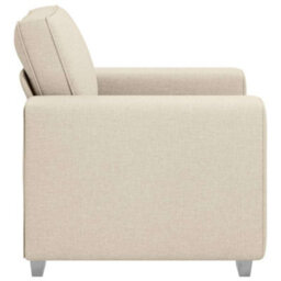 Vidaxl Sofa With Cushion With Pillow Beige 100 X 77 X 82 Cm Linen - thumbnail 6
