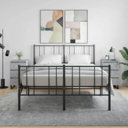 Berkfield Elegant Bedside Cabinets 2 Pcs Concrete Grey 40X35X69 Cm Engineered Wood - thumbnail 2