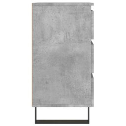 Berkfield Elegant Bedside Cabinets 2 Pcs Concrete Grey 40X35X69 Cm Engineered Wood - thumbnail 7
