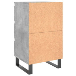 Berkfield Elegant Bedside Cabinets 2 Pcs Concrete Grey 40X35X69 Cm Engineered Wood - thumbnail 8