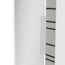 FurniComp LTD Furnicomp Zurich 2 Door Matt White Large Tall Mirrored Shoe Storage Cabinet - thumbnail 6