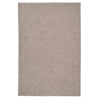 Loomed Neutral Minimalistic Cream Beige Boucle Textured Soft Area Rug 80Cm X 150Cm - image 1