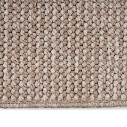 Loomed Neutral Minimalistic Cream Beige Boucle Textured Soft Area Rug 80Cm X 150Cm - thumbnail 3